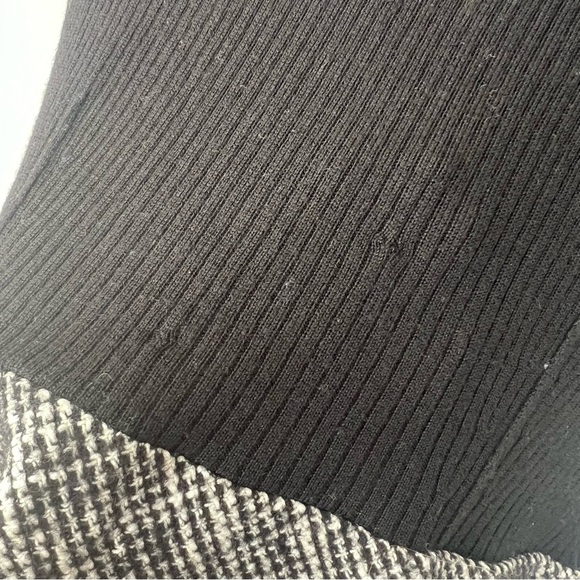 Paule Ka Mixed Media Wool Tweed Knee Length Dress - Picture 4 of 10